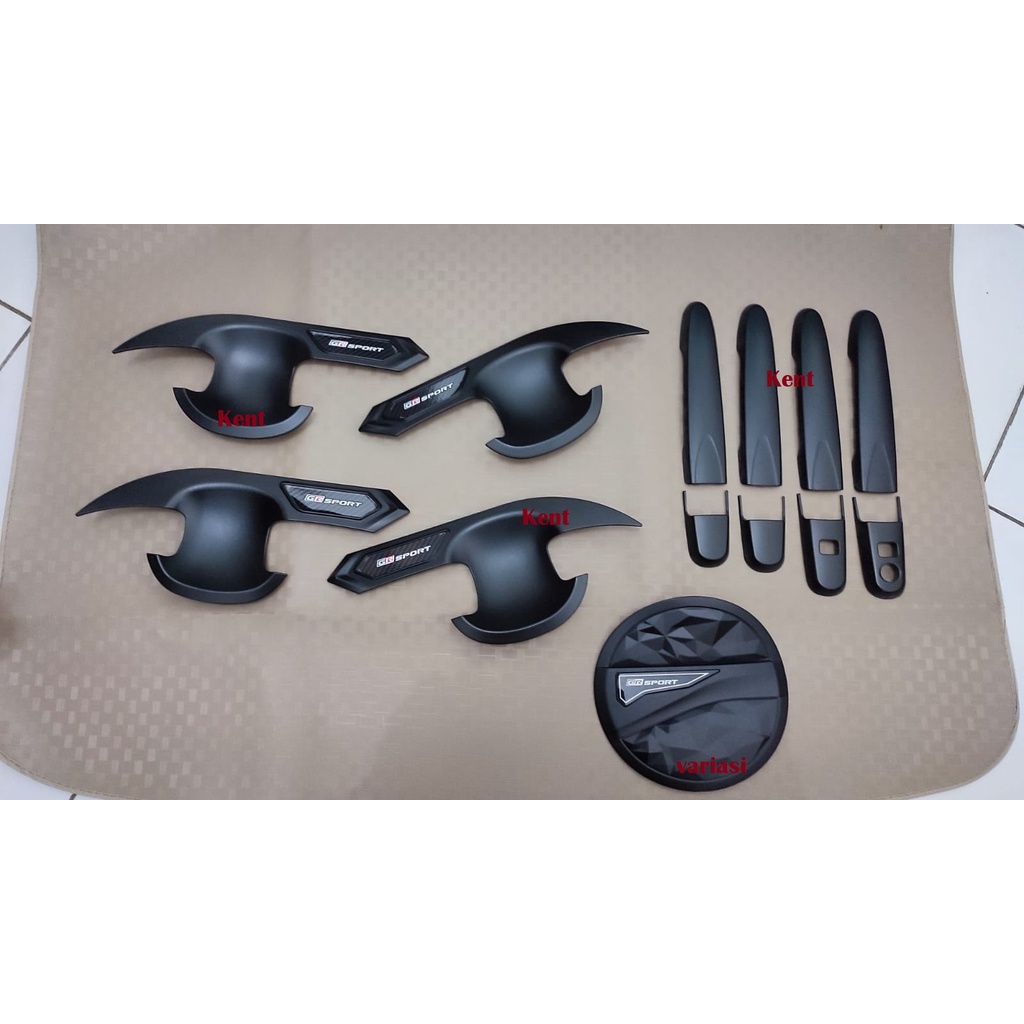 Paket Outer + Handle + Tank Cover All New Rush 2021 GR SPORT Hitam Doff