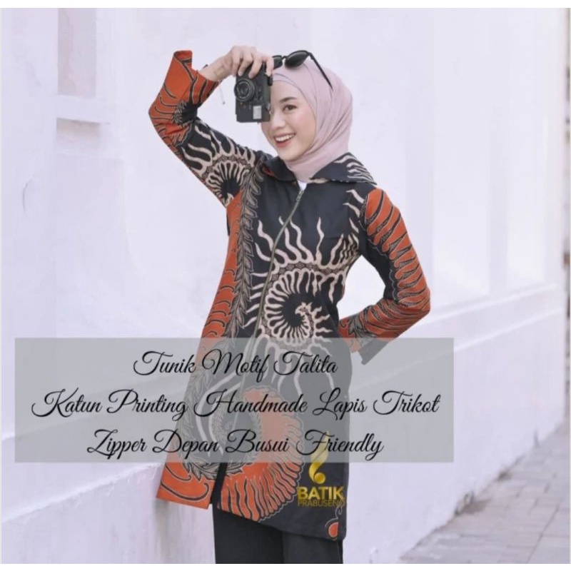 batik wanita prabuseno tunik outer batik prabuseno original batiksolo batik kekinian