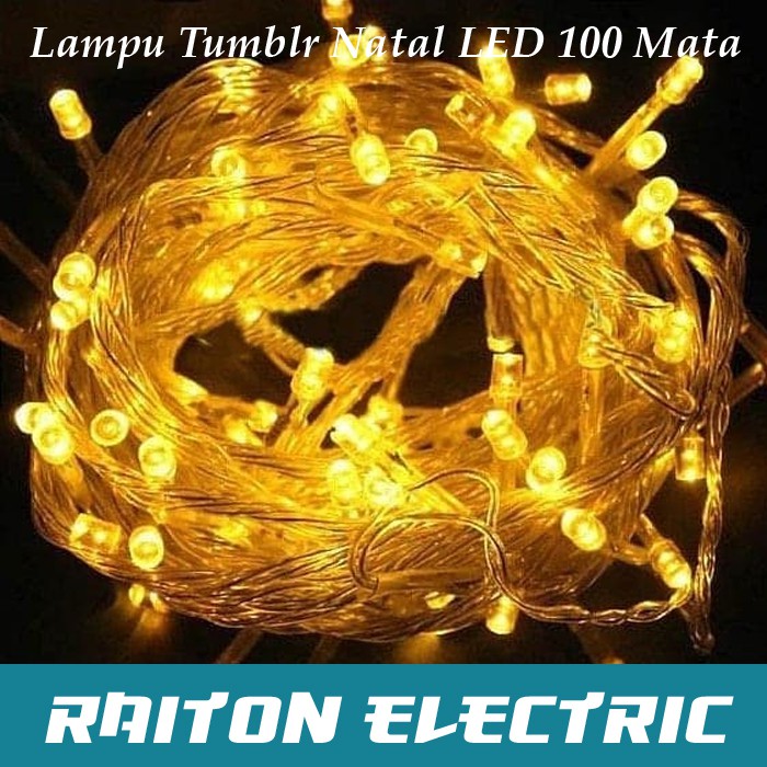 Lampu Tumblr Natal LED Twinkle Light Kuning Dekorasi