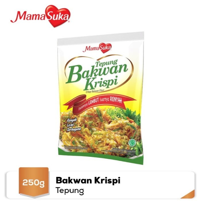 

Instan-Masak-Bumbu- Mamasuka - Tepung Bakwan 250Gr -Bumbu-Masak-Instan.