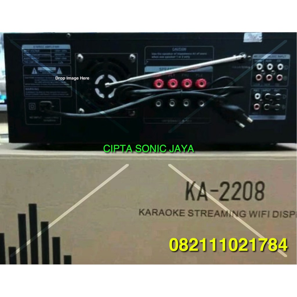 Amplifier Mixer Bluetooth USB KA 2208 Profesional Ampli Karaoke KA2208