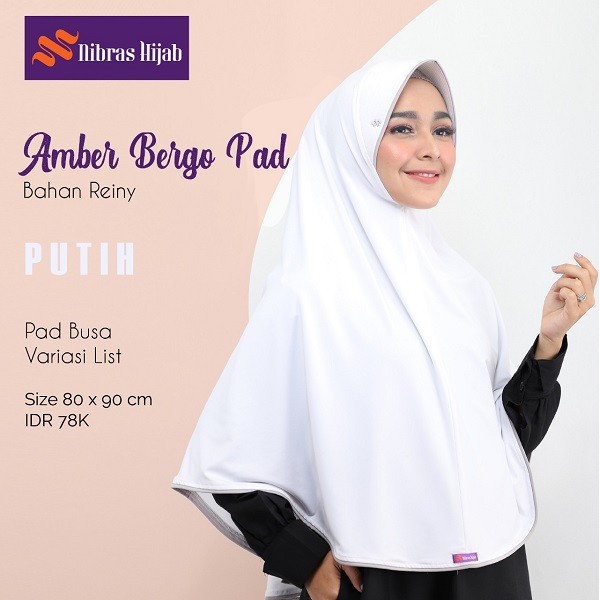 Nibras Hijab Amber Bergo Pad || HIJAB PAD || NIBRAS HIJAB