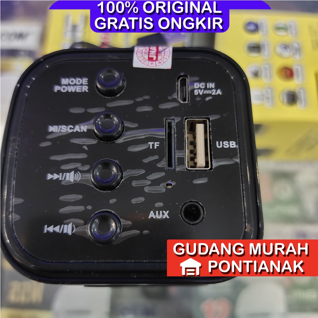 Speaker Portabel Bluetooth GMC 881A + FM Radio + USB Super Bass Mantap