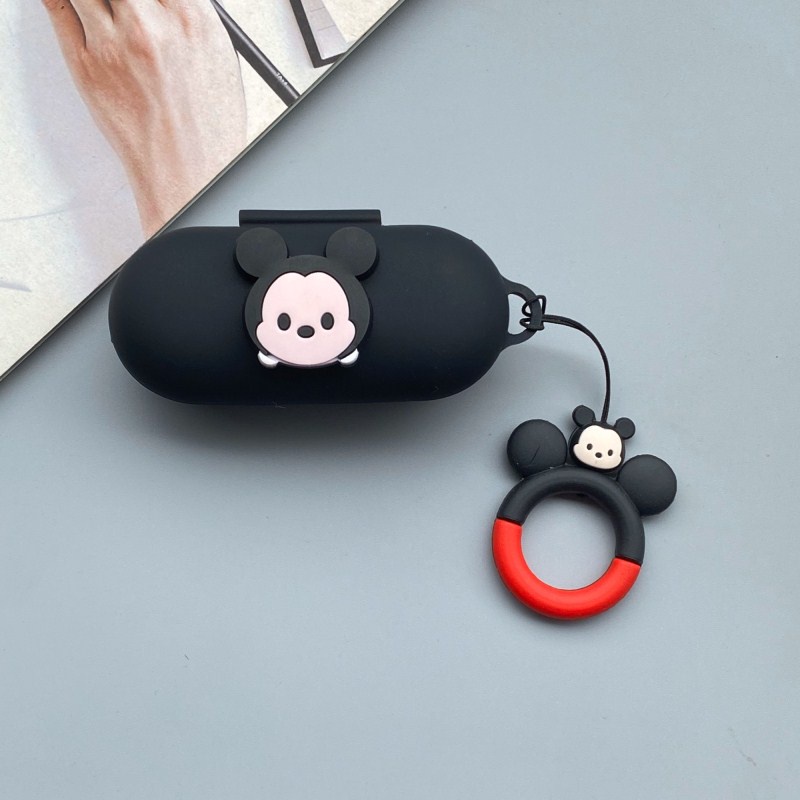 Case Bahan Silikon Motif Kartun Mickey Minnie Mouse Untuk Huawei Freebuds SE