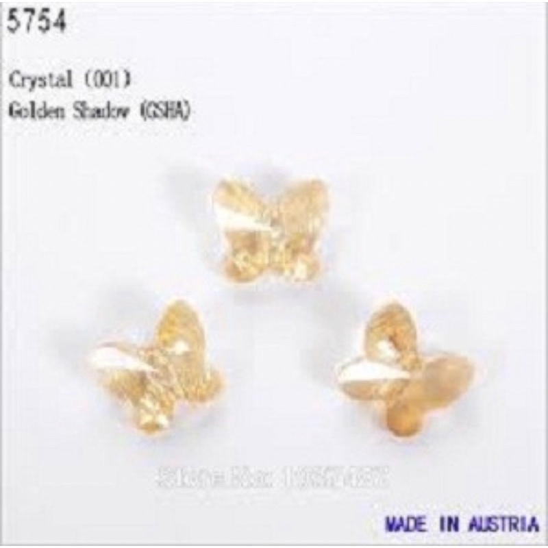 CRYSTAL SWAROVSKI ORIGINAL BEAD 5754 8 mm GOLDEN SHADOW