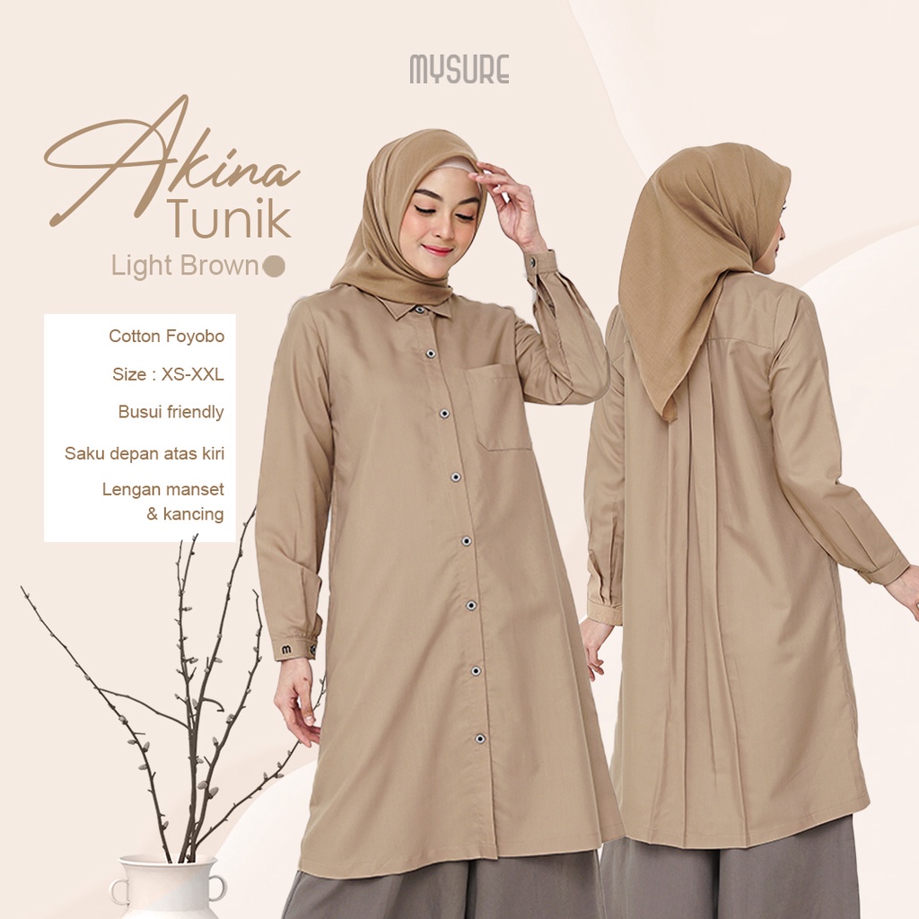 Tunik Wanita Akina Tunik By Mysure Akina Tunik Dress Gamis Busana Muslim Terbaru Akina Tunik Dress P