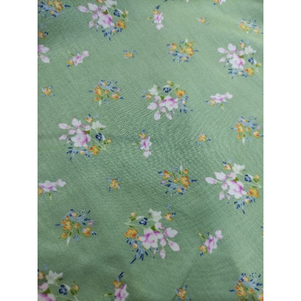 Kain Katun Jepang Motif Bunga Cantik