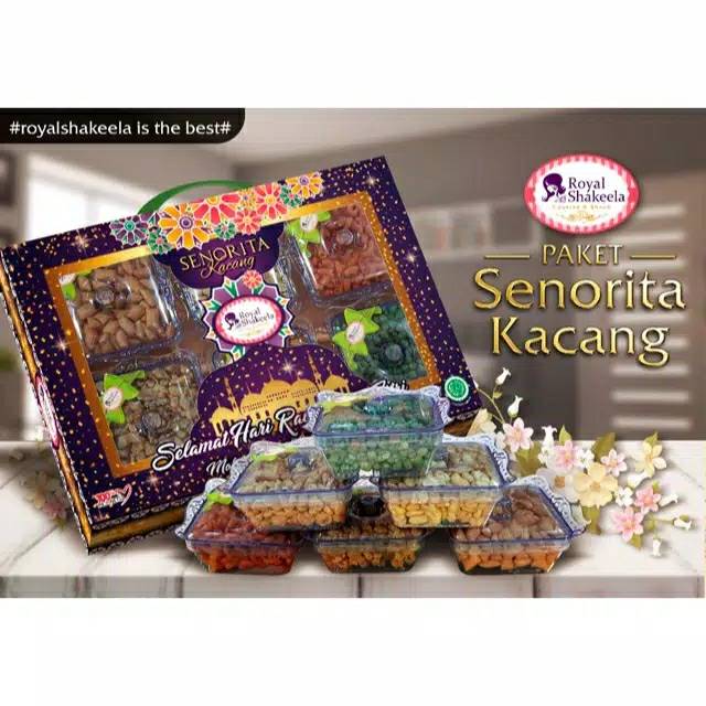 

Royal Shakeela paket senorita kacang / paket kacang murah / paket lebaran murah / parcel lebaran