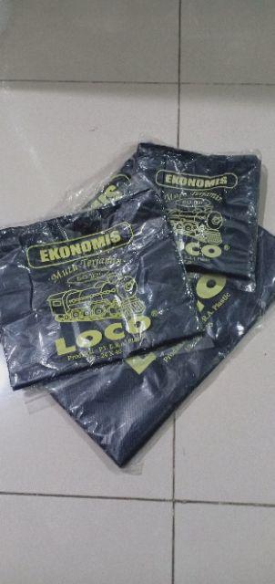 Kantong Plastik Kresek Loco Hitam Tipis Ekonomis 24 X 40 Cm