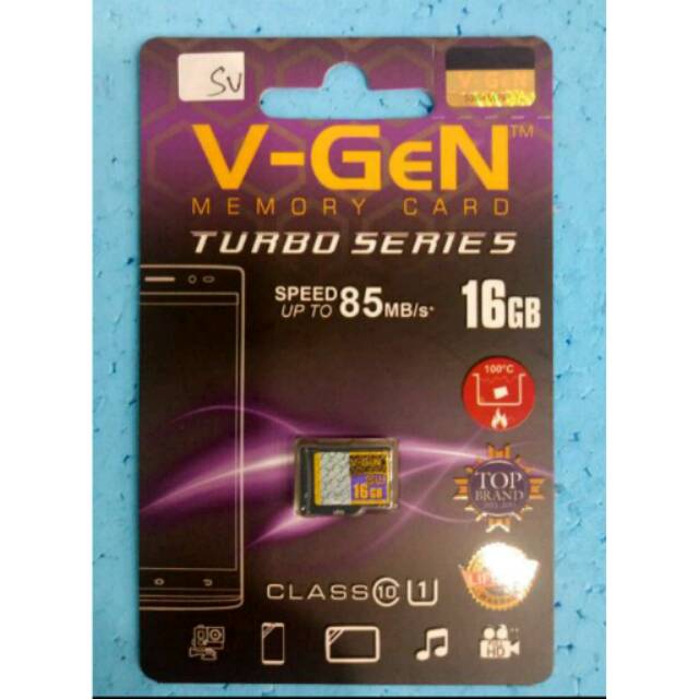 Memory Micro SD 16 GB Class 10 Orignal V-GEN Turbo Series