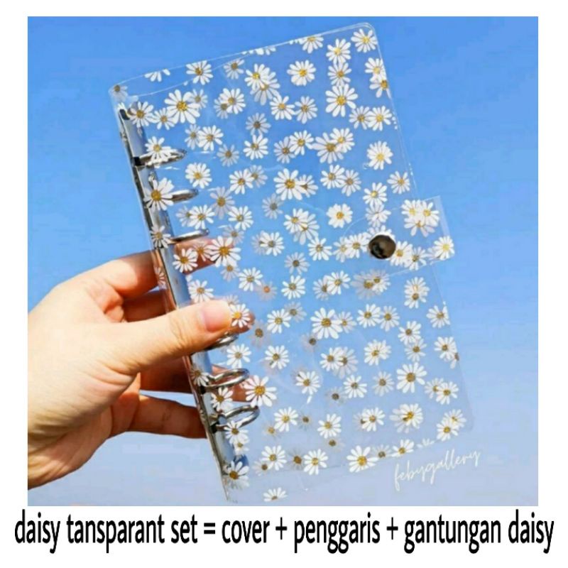 

FEBY Set Binder Daisy A6 6 Ring / Buku Estetik Notebook Planner Catatan Keuangan