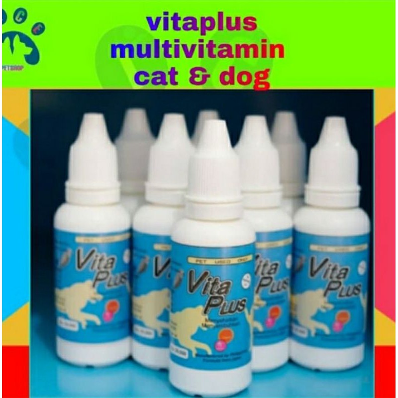 Vitaplus 30 ml Multivitamin Kucing Anjing Vitamin Kucing Vita Plus 30 Ml