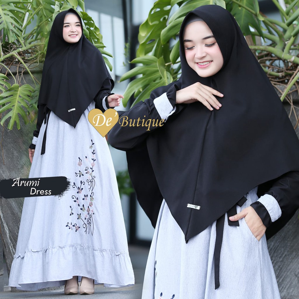 GAMIS ARUMI SYAR'I SET DENGAN JILBAB [ORI BY DE BOUTIQUE]