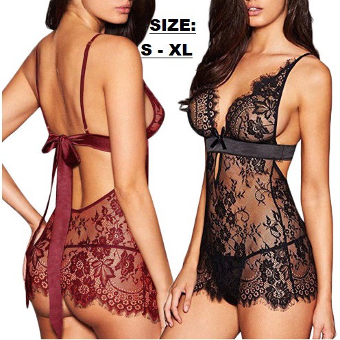 Lingerie Sexy Lace Babydoll Sleepshirts LSL