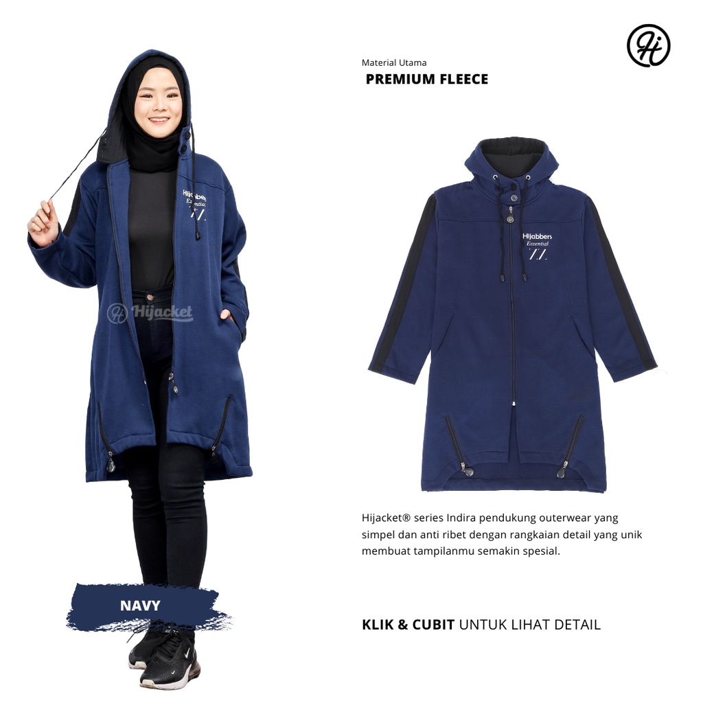 ✅Beli 1 Bundling 3✅ Hijacket Original INDIRA Series Jacket Hijaber Jaket Wanita Muslimah Azmi Hijab No 1 Indonesia Hijaket Jaket Hijab Hijaber Tebal Hangat Premium Jaket Musim Dingin