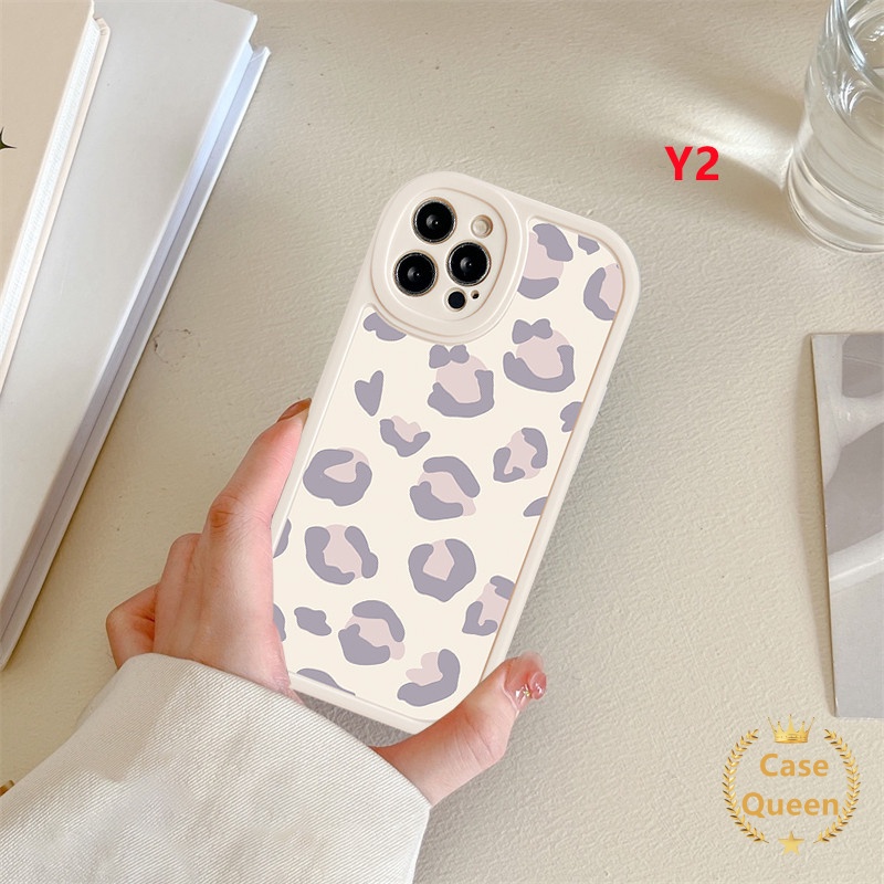 Case OPPO A17 A16 A15 A96 A76 A57 2022 A95 A55 A17K A1K A3S A94 A53 A16K A12 A16E A5S A54 A92 A9 A5 A15s A7 A36 A33 A31 A74 Casing Motif Leopard Biru Ungu