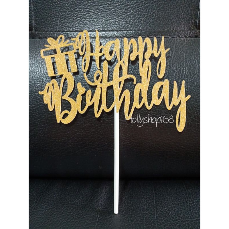 Cake Topper Happy Birthday /Topper kue ulang tahun/hiasan kue