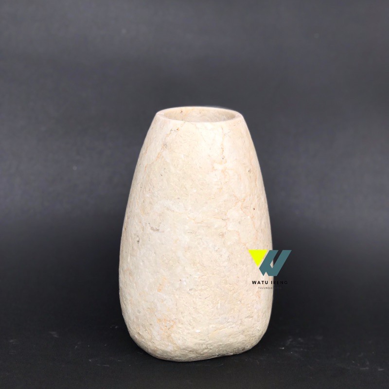 VAS BUNGA/ VAS AIR MARMER / MARBLE AESTHETIC HANDCRAFT POT MARMER