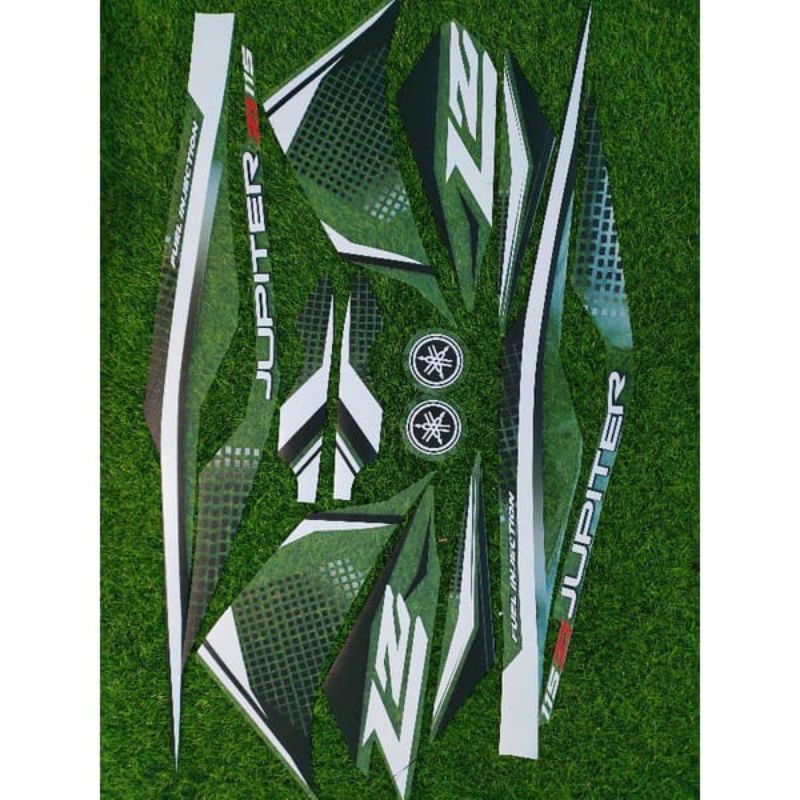 STRIPING STICKER JUPITER Z1 TRANSPARAN HITAM PUTIH