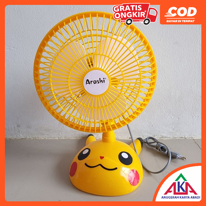 Kipas Angin Listrik Karakter Meja Dinding Desk Wall Fan Hyperlite Arashi 8 inch