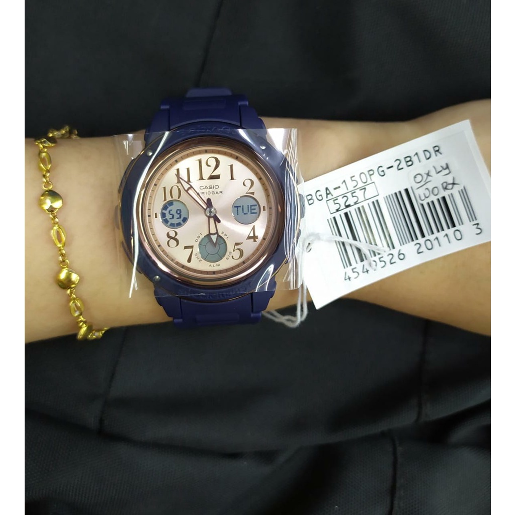 Jam Tangan Wanita BABY-G BGA-150PG-2B1DR Original Murah