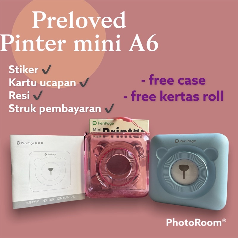 Printer a6 /printer mini/ printer peripage/ printer a6 second