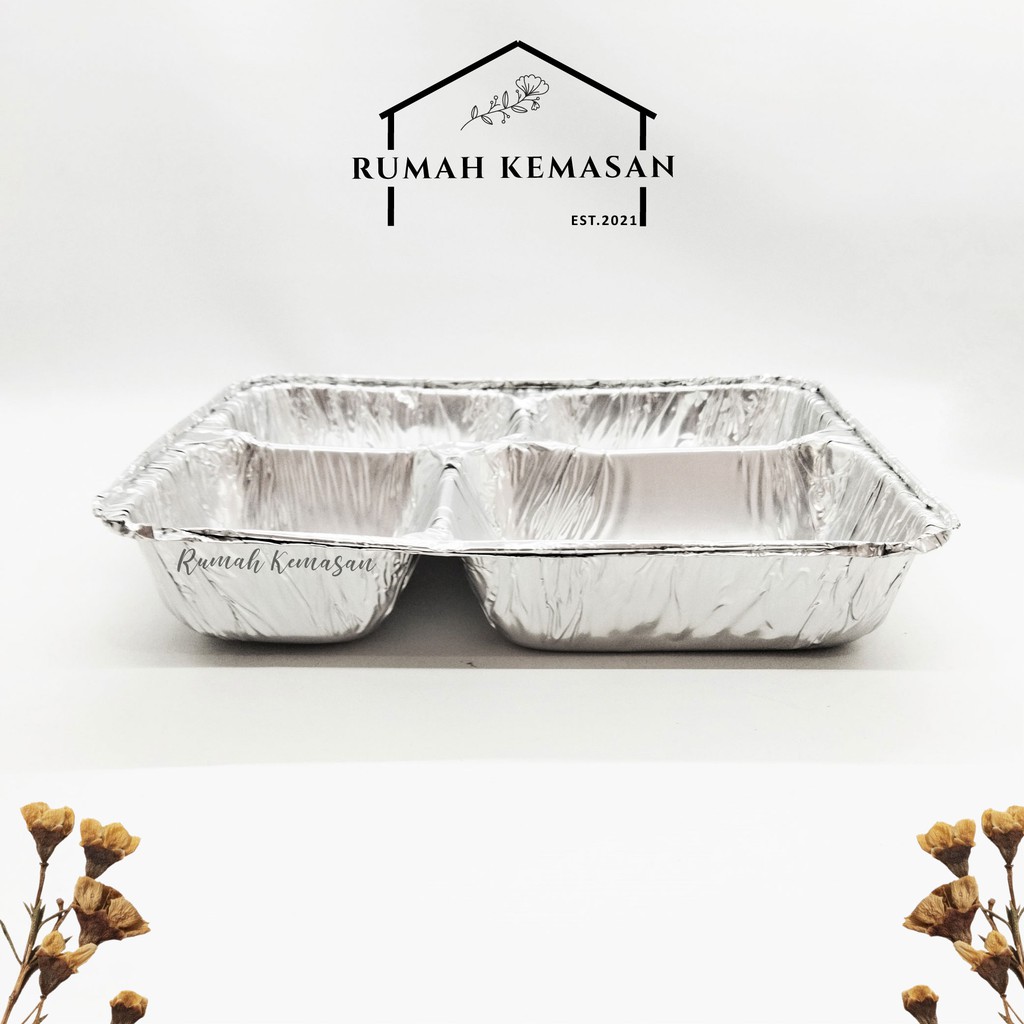 Aluminium Foil Tray sekat 4