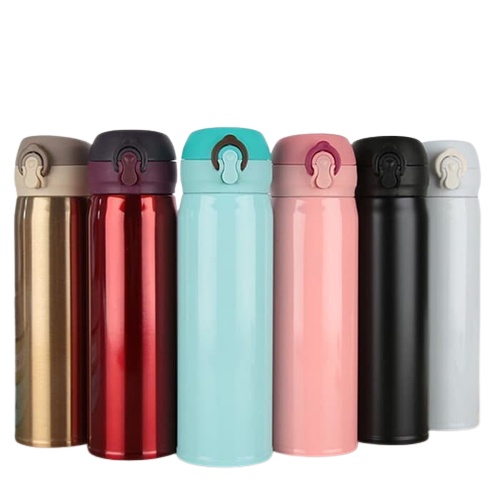 Termos Stainless Steel 400 mL Q2 6040 Thermos Tahan Pas Dingin - Thermos Kancing