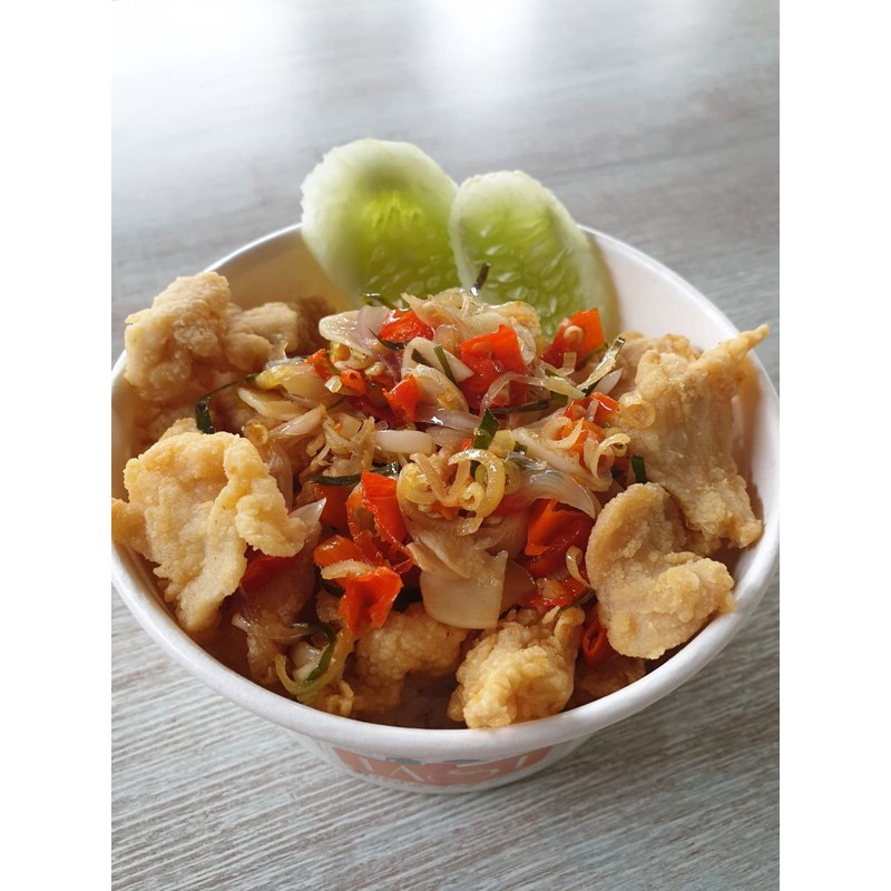 

nasi ayam filet sambal mata
