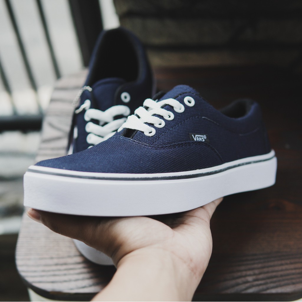 COD !! Sepatu Vans Authentic Era Navy Sneakers Pria/Wanita Kets Murah Sekolah Kasual Stylish