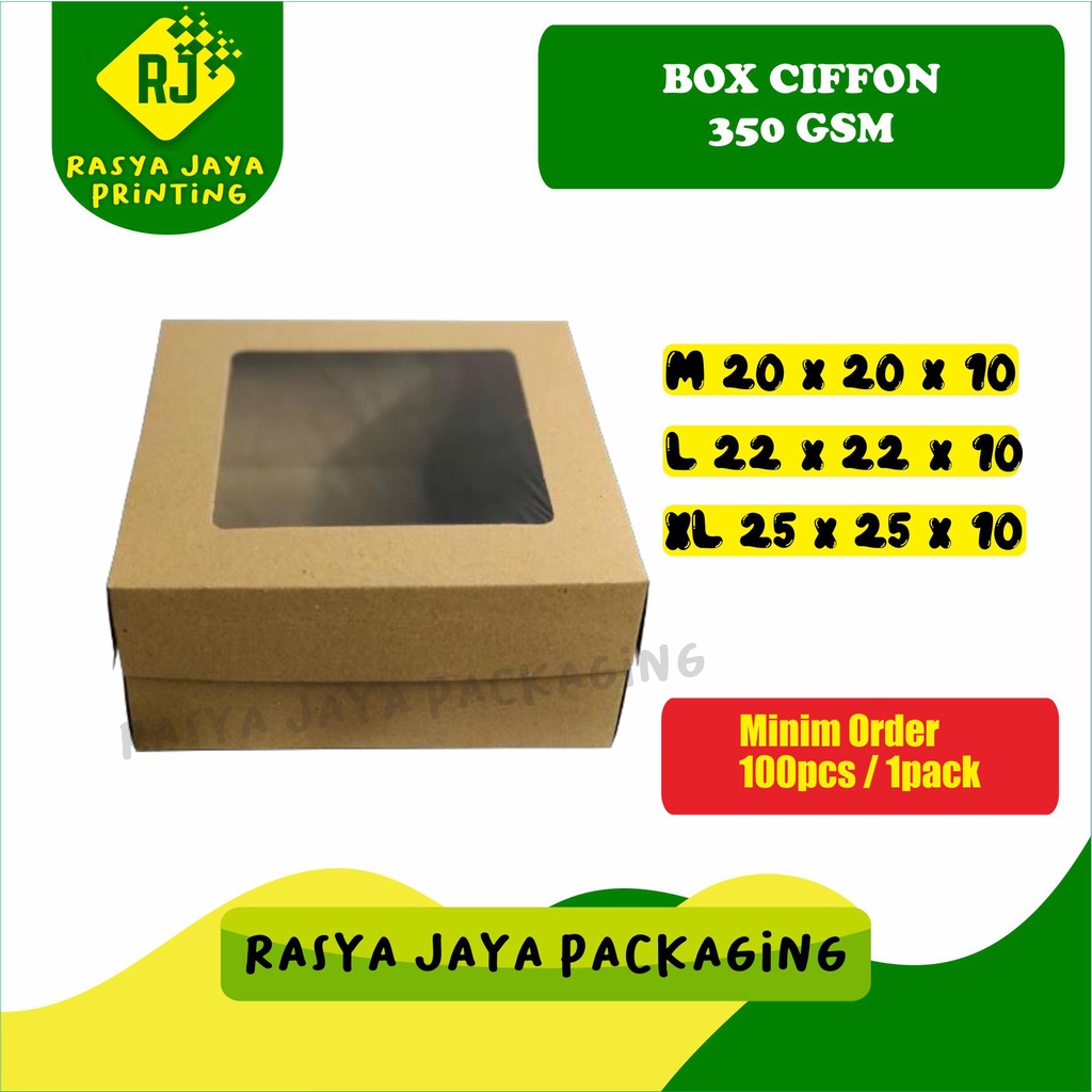 

BOX CIFFON 350 Gsm | Box Kue | Box Hantaran | Box Kotak Kue Packaging
