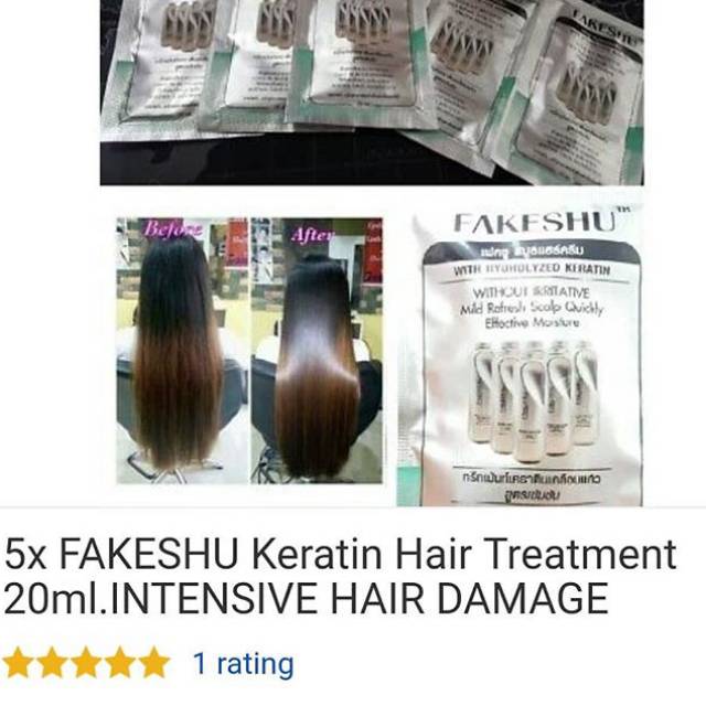 FAKESHU Vitamin Rambut | Hair Mask Keratin Treatment Eceran