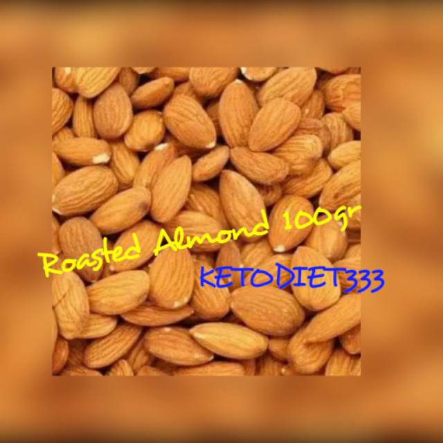 Roasted Almond 100gr untuk cemilan Keto Diet