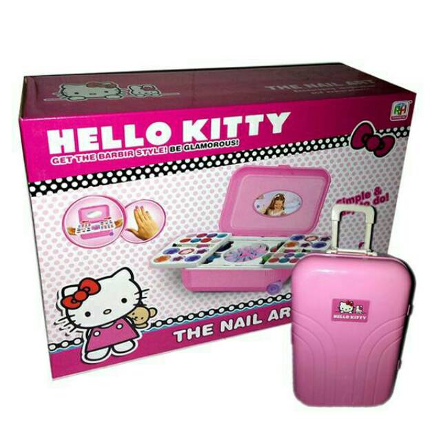 Make Up Koper Hello Kitty Pink / Make up Set Koper Anak