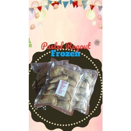 

Pastel rogout frozen, 1 pak isi 10. Isi telur, ayam, kentang, wortel