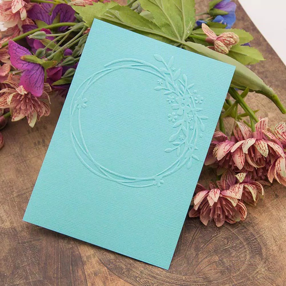 

Kartu Emboss Ulang tahun Undangan Kerajinan kertas Scrapbook DIY kode13 Kertas jasmine