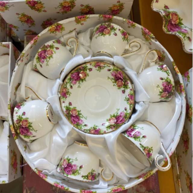 Tea set keramik/ Tempat minuman/ Cangkir teko keramik/ Gelas teh kopi