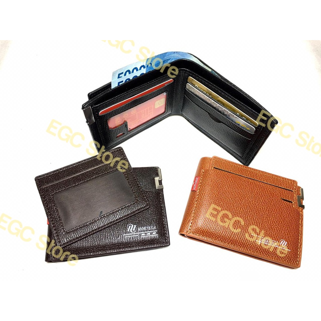 DOMPET MORTEGA LIPAT KULIT / DOMPET FASHION PRIA KULIT / DOMPET LEATHER - M-702/ M-9802 / M-8602