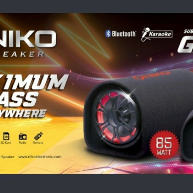 Speaker Niko GL 8. Subwoofer Car Speaker Niko 8 Inch Bluetooth