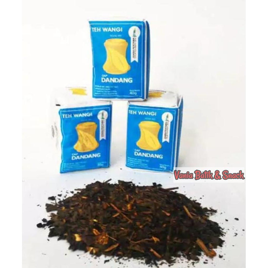 

Vania Snack Teh Dandang Biru Kemasan 80 gram/ Teh Tubruk / Teh Melati