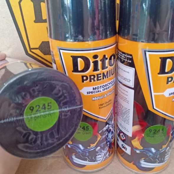 Pilok Pilox Cat Semprot DITON Premium 400cc - Y9245* Sniper Green / Hijau Metalik (9245)