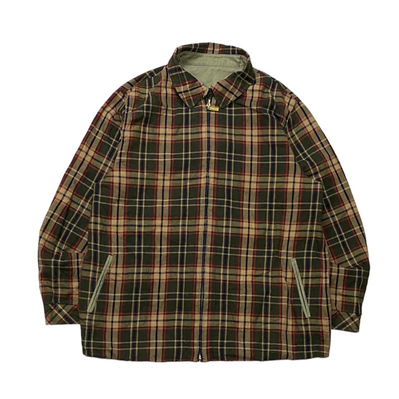 DAKS Bolak-Balik Vintage Casual Tartan Jacket