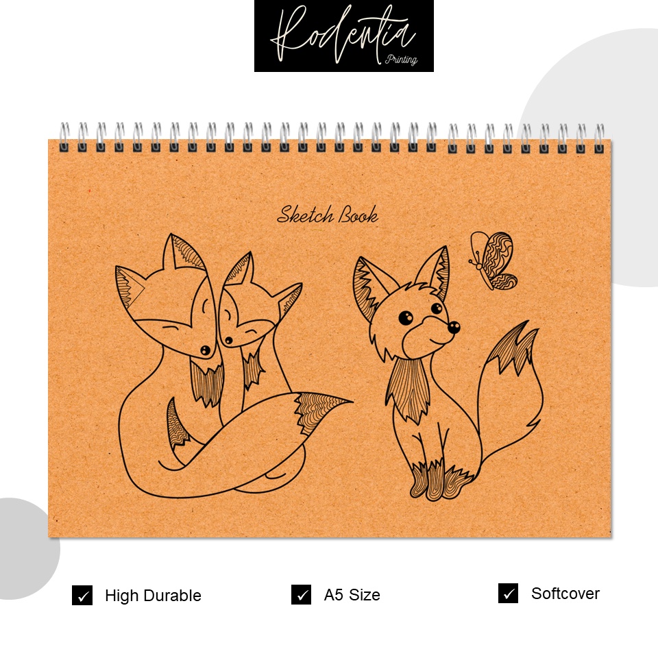 

Sketch Book Buku Sketsa Vintage Rustic Motif Kertas Tebal 200/150/100 Gsm Ukuran A5 Isi 80 - 30 lembar Kualitas Premium Softcover Jilid Spiral