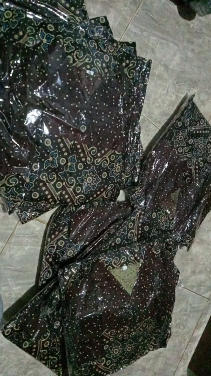 Kemeja Batik Pria Lengan Panjang Size M L Xl Xxl