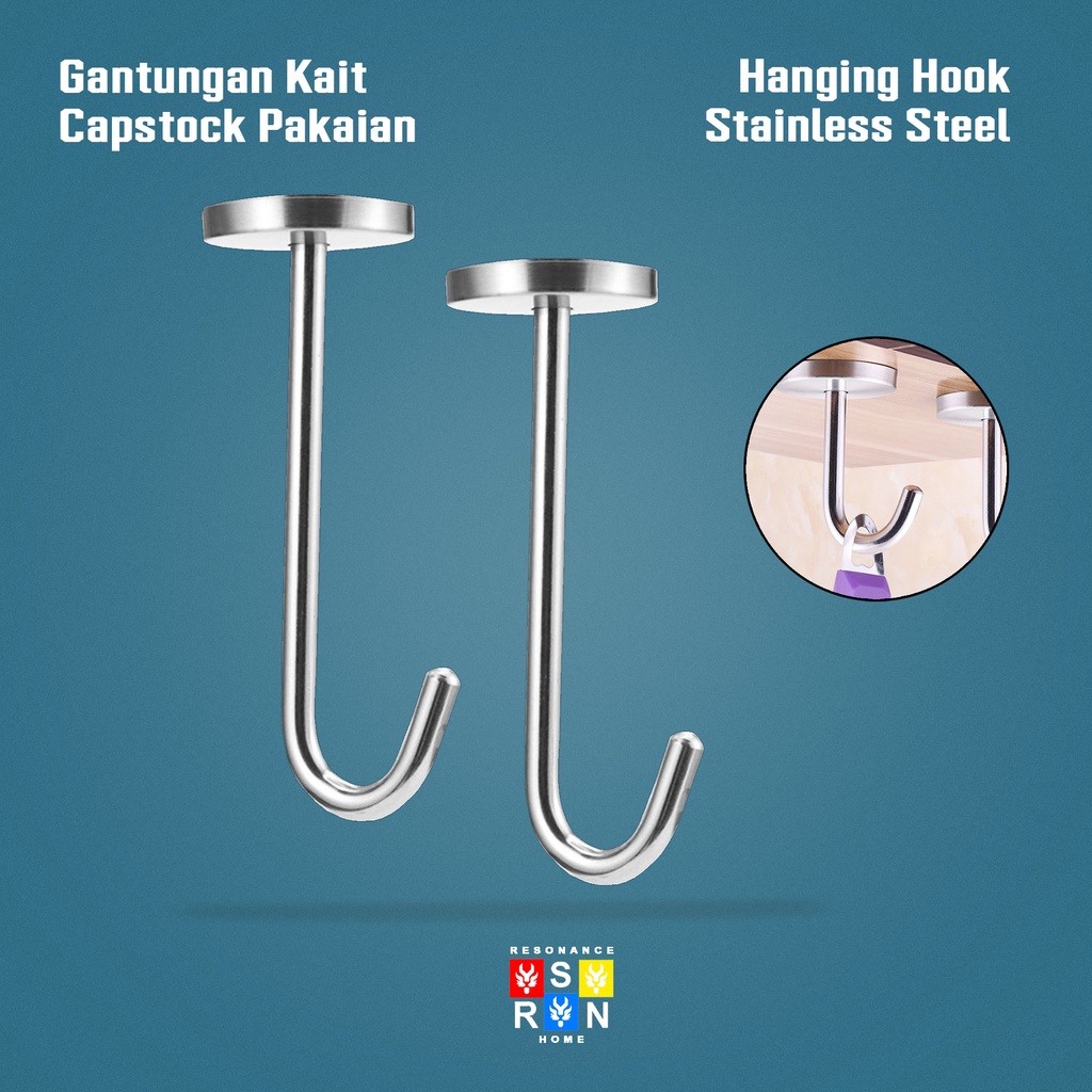 Gantungan Pakaian Kait Stainless / Stainless Hanging Hook Resonance Home