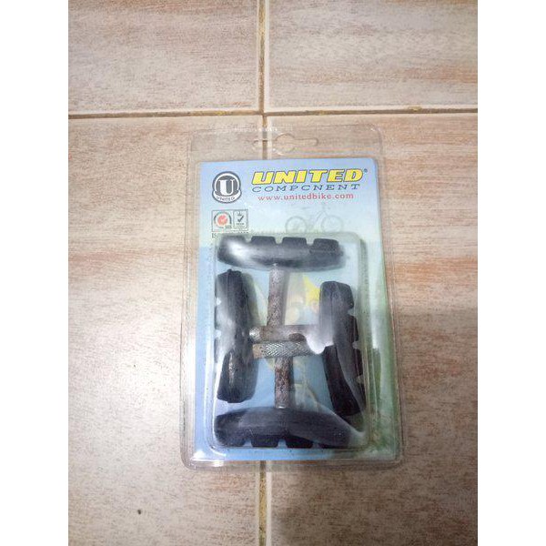 Terpopuler Premium Kanvas Rem Karet Rem Brake Shoe Tusuk Cantilever Mtb Jadul Federal United