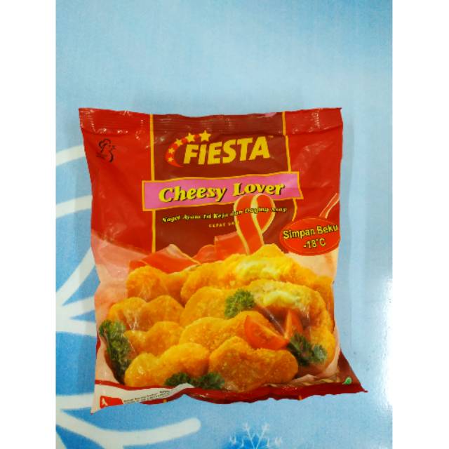 

NUGGET FIESTA CHEESY LOVER/NAGET AYAM ISI KEJU 500/EXP MASIH SANGAT LAMA