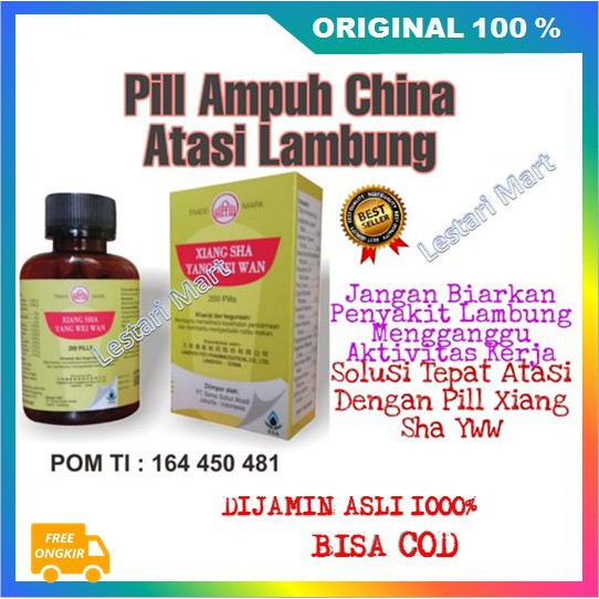 PROMO Xiang Sha Yang Wei Wan Obat Herbal Atasi Masalah Asam Lambung Berlebihan 100% ASLI BPOM