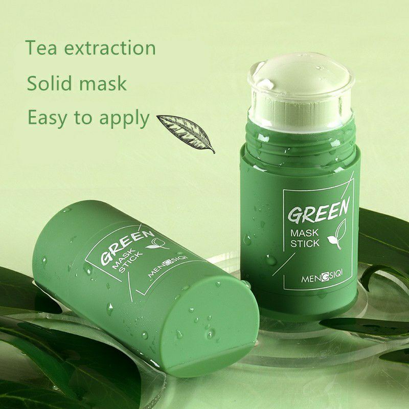 Original Meidian Green tea Clay Mask Stick Komedo Dan Bruntusan sampai Bintik hitam Cocok Untuk Perawatan Wajah Pria Wanita Sampai Putih Dan Glowing