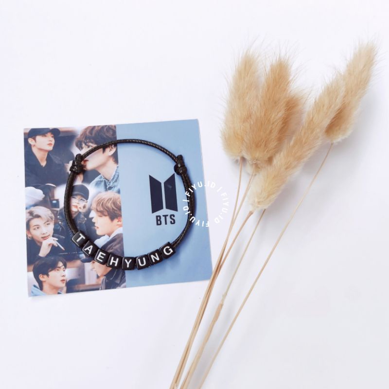 GELANG BTS ARMY / GELANG NAMA MEMBER BTS / JUNGKOOK / V TAEHYUNG / SUGA / RAP MONSTER / JIN / JIMIN / JHOPE